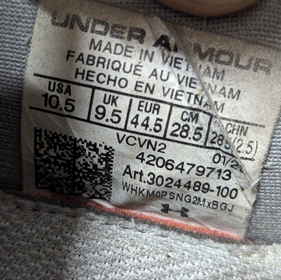 RARE Men's Under Armour Charged Vantage SP PNR Running Athletic Shoes Size 10.5 - Picture 5 of 6